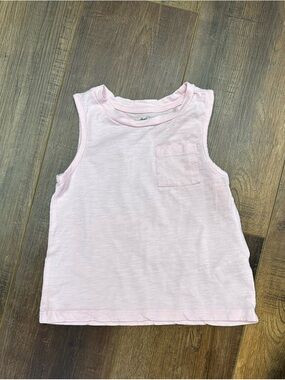 dip Light Pink Girls' Sleeveless Pocket Tank Top